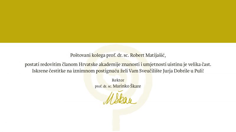 Prof. dr. sc. Robert Matijašić...