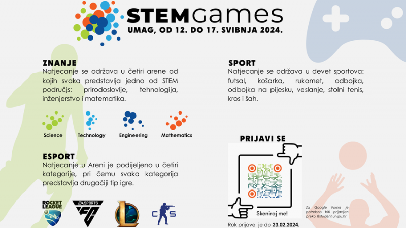 Najava: STEM games 12-17. svibnja...
